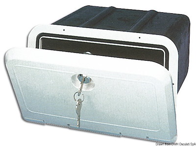 Vano portaoggetti con frontalino bianco