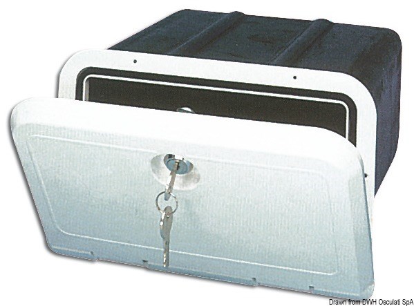 Vano portaoggetti con frontalino bianco