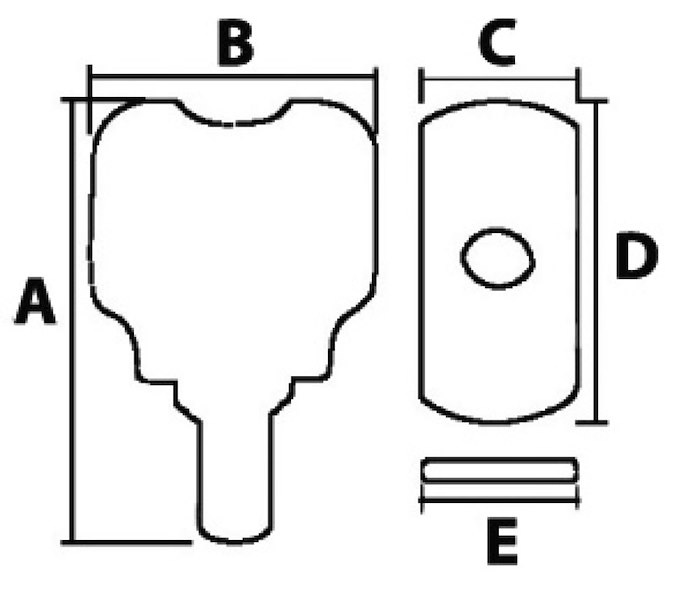 Maniglie di ricambio per portelli Osculati