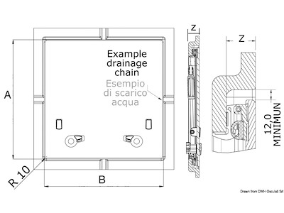 Passauomo LEWMAR Flush Hatch
