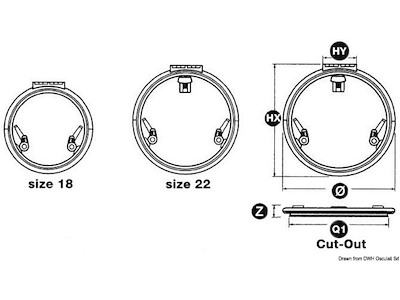 Passauomo LEWMAR Low Profile tondo