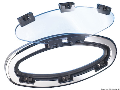 Oblò LEWMAR in acciaio AISI 316