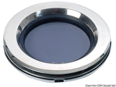 Oblò tondo LEWMAR  in acciaio AISI 316