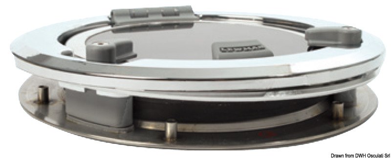 Oblò tondo LEWMAR  in acciaio AISI 316