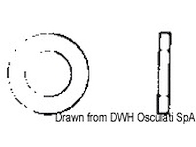 Rondelle piane larghe quattro volte il foro