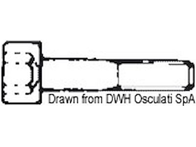 Viti testa cilindrica con cava esagonale, UNI 5931 DIN 912