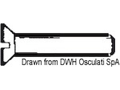 Viti testa svasata piana taglio a cacciavite, UNI 6109 DIN 963