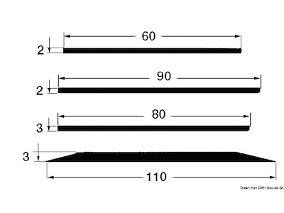 Piattina salvachiglia o come bordo laterale in EPDM