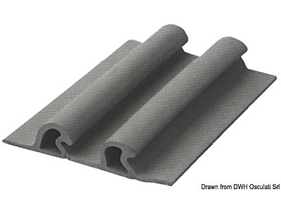 Profilo doppio 115x21,4 mm grigio 