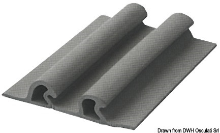 Profilo doppio 115x21,4 mm grigio 