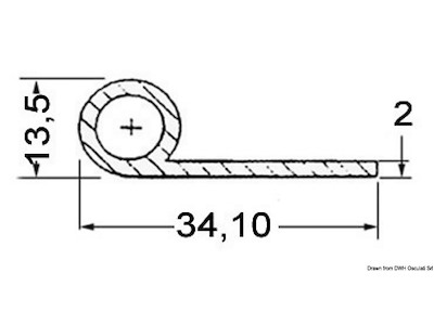 Profilo di finitura in EPDM