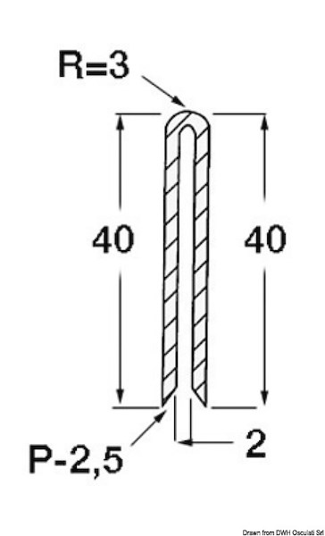 Profilo di finitura in EPDM