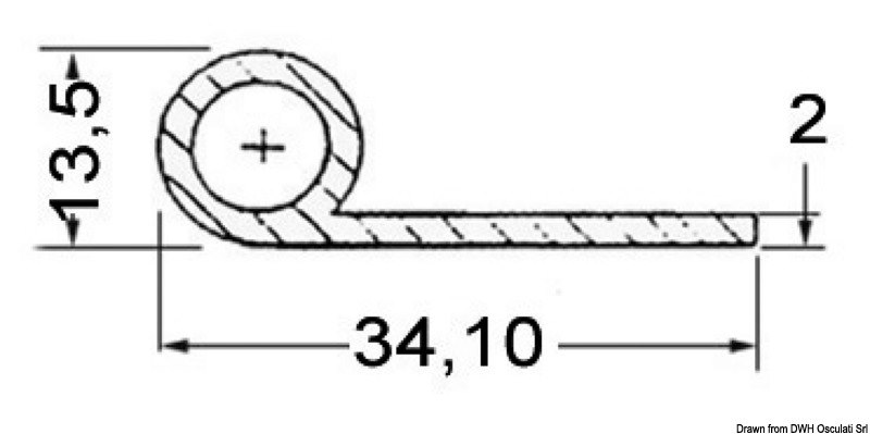 Profilo di finitura in EPDM