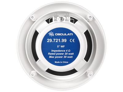 Coppia altoparlanti stereo a due vie versione Slim, profondità 23 mm