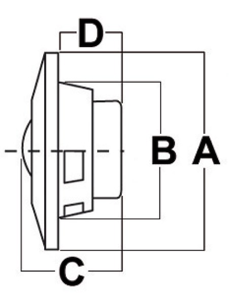Coppia casse bianche 180 mm 100 W 