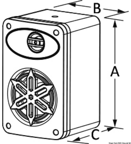 Coppia casse stereo due vie per interno