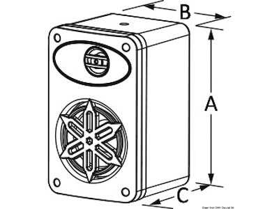 Coppia casse stereo due vie per interno