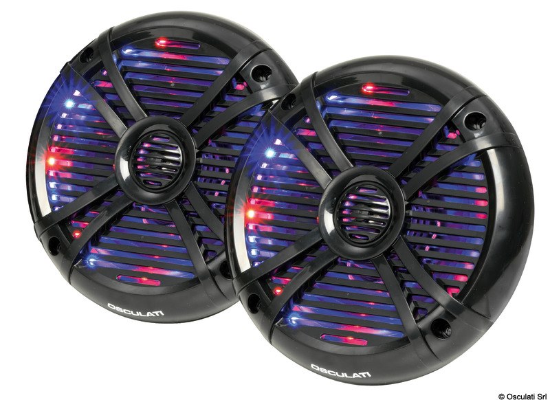 Coppia altoparlanti a due vie con LED multicolor programmabili