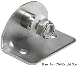 Piastrina di fissaggio piana versione a 90°