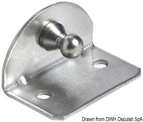 Piastrina di fissaggio piana versione a 90°