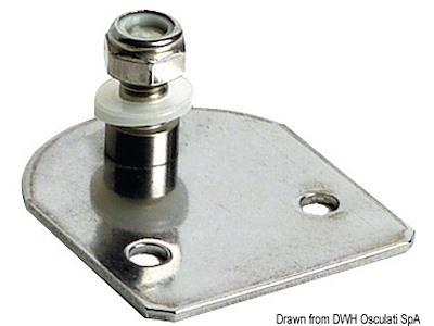 Piastrina di fissaggio piana