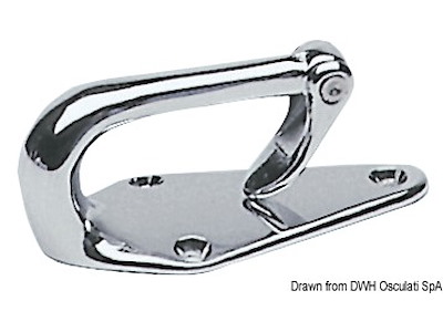 Bitta per traino sci ottone cromato 95x45x38 cm 