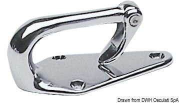 Bitta per traino sci ottone cromato 95x45x38 cm 
