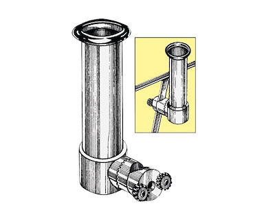 Portacanna da montare su pulpiti, corrimano