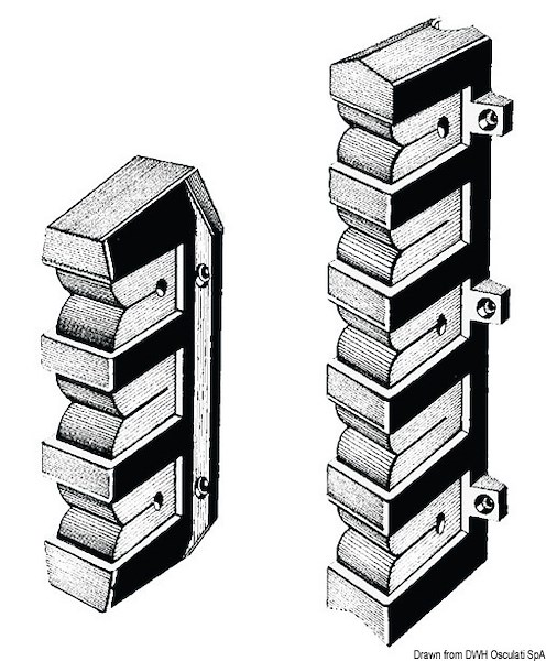 Supporto per ricovero canne da pesca