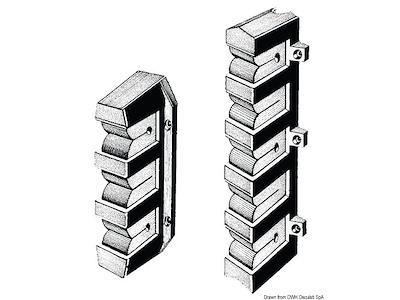 Supporto per ricovero canne da pesca