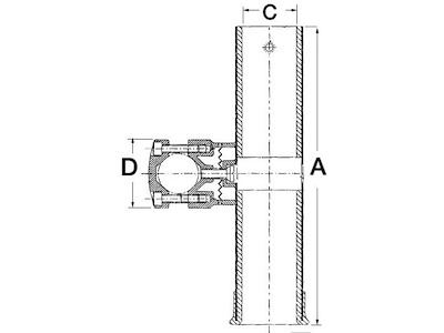 Portacanna per montaggio su tubi