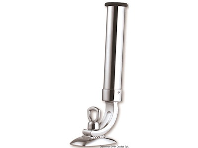 Portacanna orientabile in ottone cromato