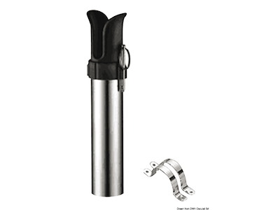 Portacanna a parete acciaio inox 1 posto 