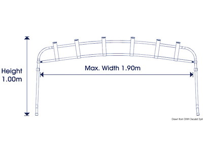 Torre portacanne tendalino 6 posti 