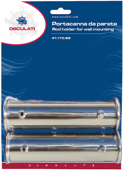 Coppia portacanne da parete AISI 316 