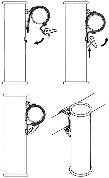 Portacanne da pulpito AISI 316 