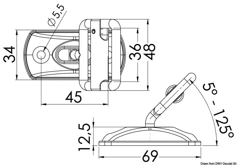 Piastrina/fibbia inox per nastri 30 mm 