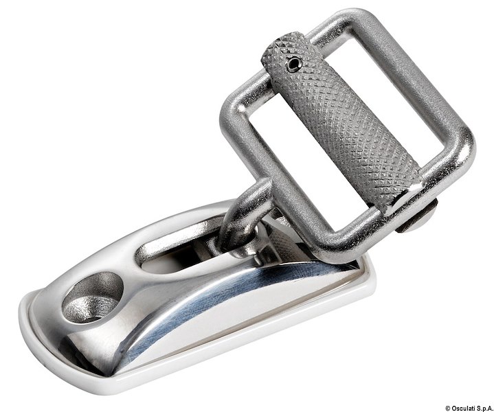Piastrina/fibbia inox per nastri 30 mm 