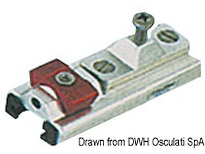 Carrello scorrevole regolabile per tendalini di scafi oltre i 10 m