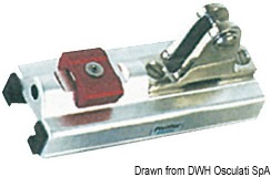 Carrello scorrevole regolabile per tendalini di scafi oltre i 10 m