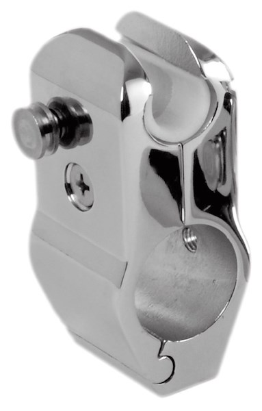 Serie componenti tendalini con accoppiamento tra base e portatubo tramite sfera