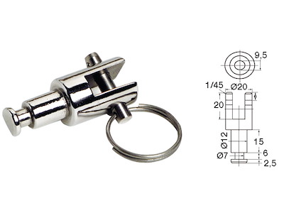 Forcella per portascalmi 