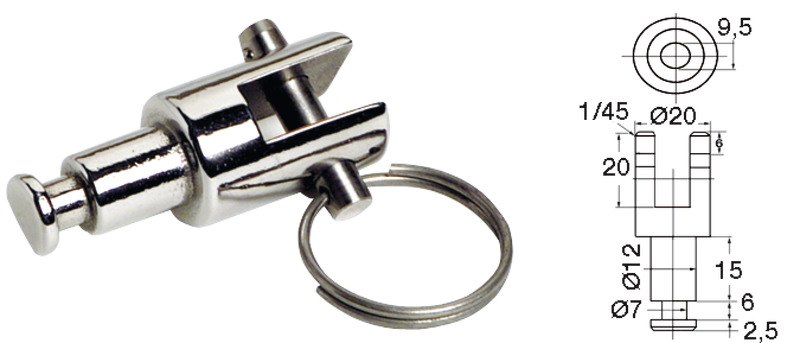 Forcella per portascalmi 