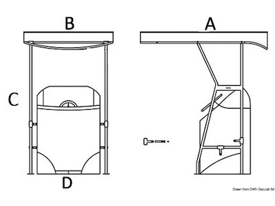 T-Top in acciaio inox