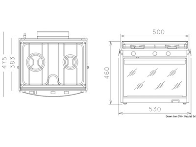 Cucina Power 2 fuochi + forno 