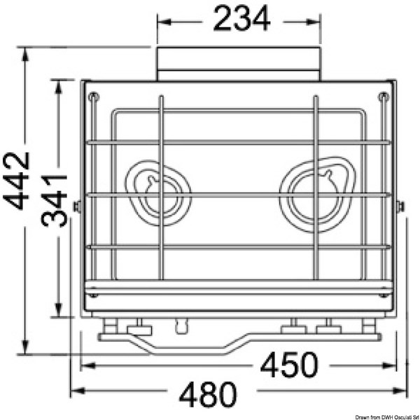 Cucina Compact 2 fuochi + forno 