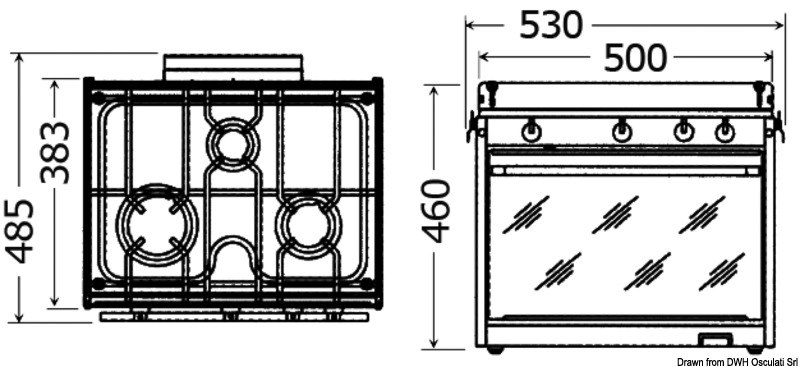 Cucina Topline 3 fuochi 