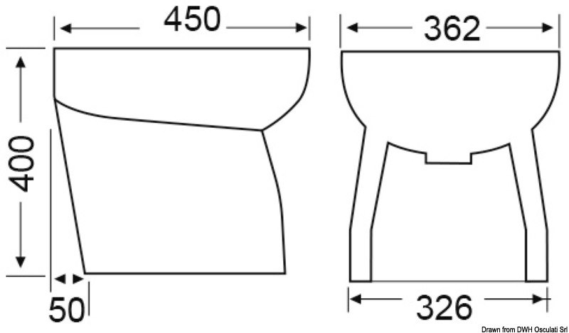 Bidet in ceramica SERIE SILENT