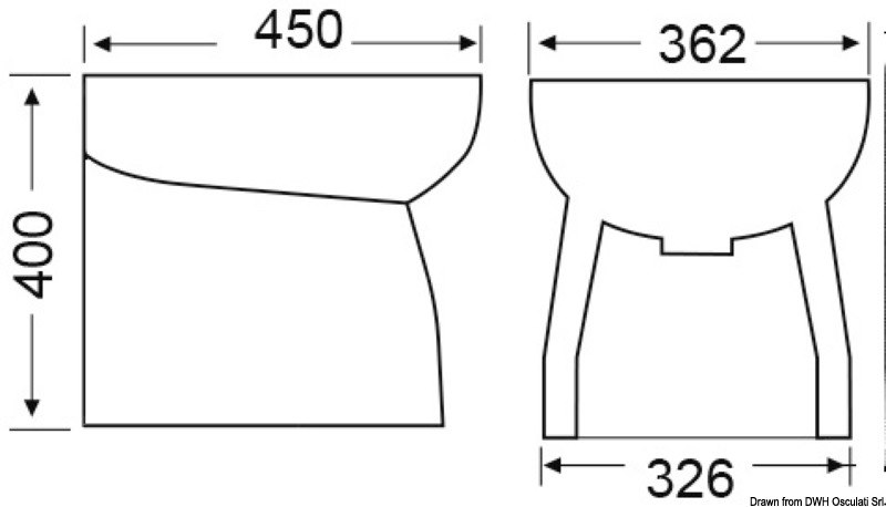 Bidet in ceramica SERIE SILENT