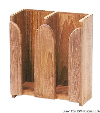 Porta tazze teak 212x103x250 mm 